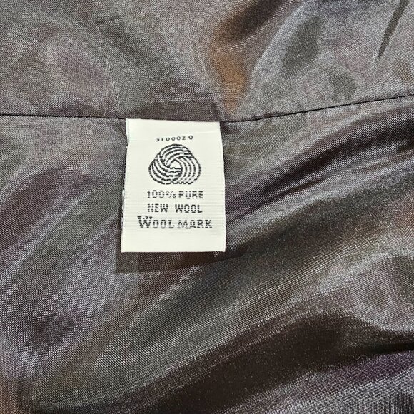 Vintage Women's Pendleton Petite Tartan Plaid Virgin Wool Zip Jacket Size 12 USA - Picture 8 of 8